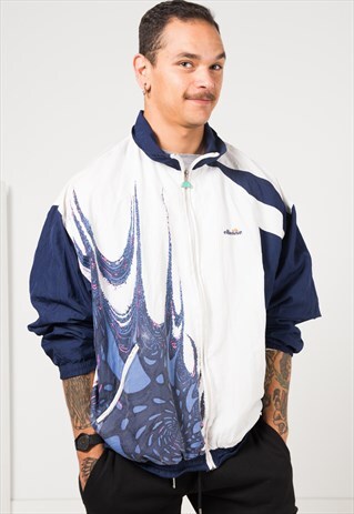 VINTAGE 80S ELLESSE SHELL SPORT JACKET / S1027