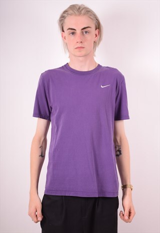 NIKE MENS VINTAGE T-SHIRT TOP MEDIUM PURPLE 90S