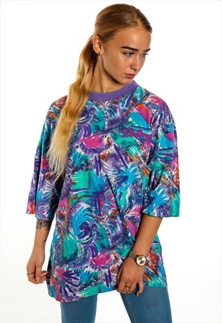 VINTAGE PATTERNED T-SHIRT T338