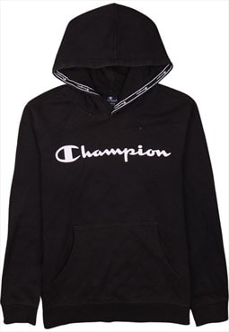 Vintage 90's Champion Hoodie Heavyweight Spellout Black