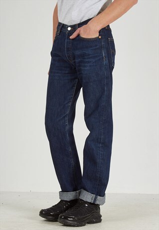 VINTAGE NAVY LEVI'S 501 FIT DENIM JEANS