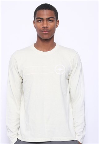 VINTAGE STONE ISLAND DENIMS LOGO TOP