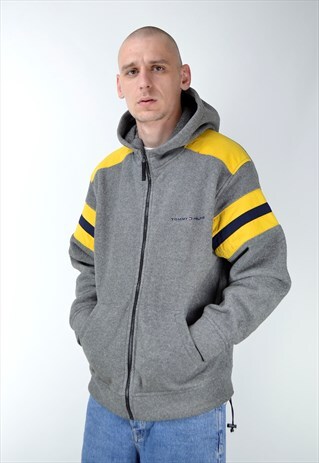 VINTAGE TOMMY HILFIGER ZIP FLEECE HOODIE