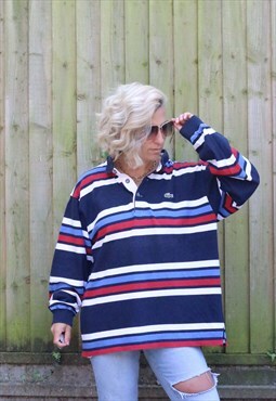 Vintage 1990s Lacoste striped rugby shirt