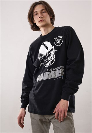 1993 VINTAGE MEN RAIDERS NFL LOS ANGELES BIG LOGO SWEATSHIRT