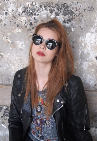 VINTAGE STYLE BLACK CAT-EYE SUNGLASSES