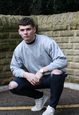 VINTAGE GREY KAPPA SWEATSHIRT