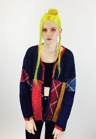 GORGEOUS BOHO KNITTED WOOL CARDIGAN
