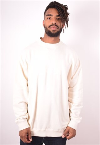 BEST COMPANY MENS VINTAGE SWEATSHIRT JUMPER XXL WHITE 90S