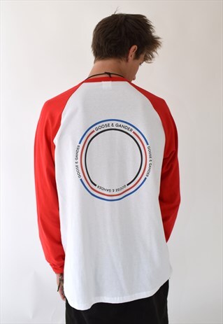 EXCLUSIVE G&G UNISEX RED BASE BALL CIRCLES TEE