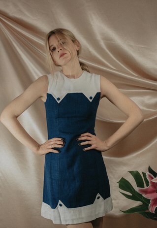 SIXTIES LINEN DRESS