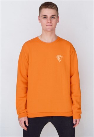 ORANGE WAVES (WHITE) SWEATSHIRT