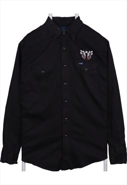 Vintage 90's Wrangler Shirt Denim Long Sleeve Button Up