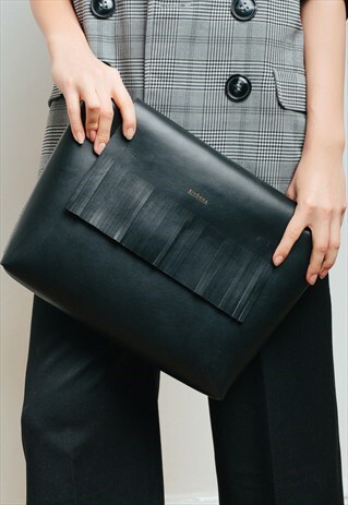 FRINGED LEATHER BAG