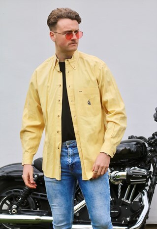 NAUTICA USA CANARY YELLOW VINTAGE SHIRT