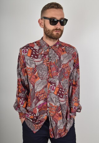 VINTAGE SHIRT FESTIVAL PRINT SIZE L (819)