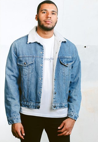 VINTAGE SHERPA DENIM JACKET