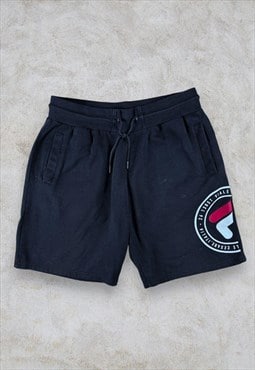 Fila Black Jogger Sweat Shorts Men's XL