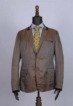 Dirk Bikkembergs vintage Nylon Linen blazer tailoring 52R