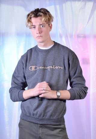 VINTAGE CHAMPION GREY SWEATSHIRT
