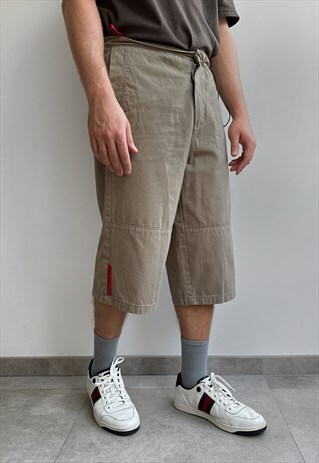 Vintage Prada Red Tab Shorts