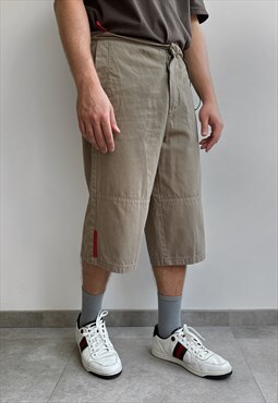 Vintage Prada Red Tab Shorts