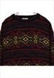 VINTAGE 90'S THE MENS STORE JUMPER AZTEC KNITTED PULLOVER