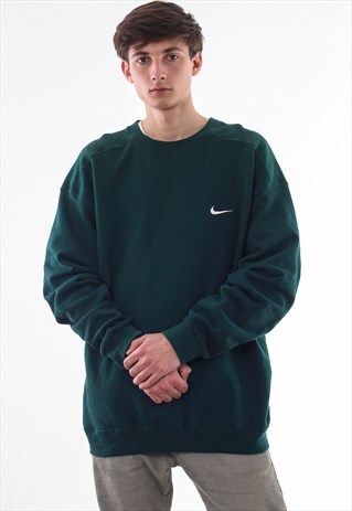 VINTAGE NIKE CREW NECK 90S GREEN