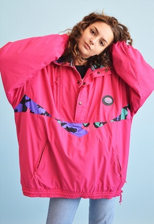 80'S RETRO ATHLEISURE SPORTS PUFFER JACKET ANORAK