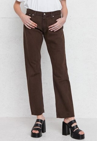 VINTAGE BROWN LEVI'S 514 FIT DENIM JEANS