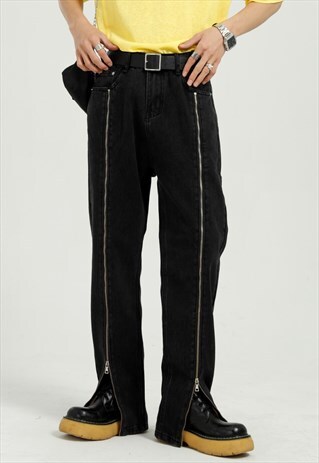 KALODIS STRAIGHT ZIPPER DESIGN VINTAGE JEANS