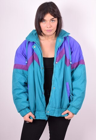 WOMENS VINTAGE JACKET LARGE MULTI 90'S