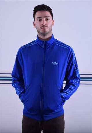ELECTRIC BLUE CAMO TRACK JACKET