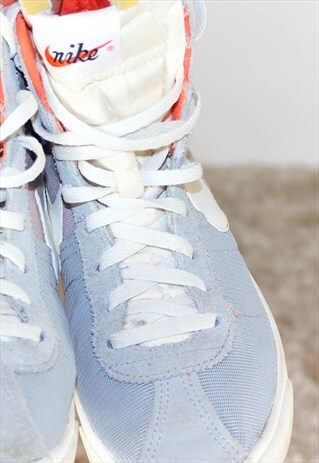 VINTAGE 90'S NIKE BLAZER SUEDE MIX HI-TOP TRAINERS
