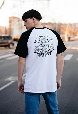 WHITE "SEE YOU IN HELL" T-SHIRT