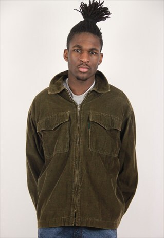 VINTAGE CORD GREEN JACKET