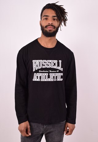 RUSSELL ATHLETIC MENS VINTAGE TOP LONG SLEEVE LARGE 90S