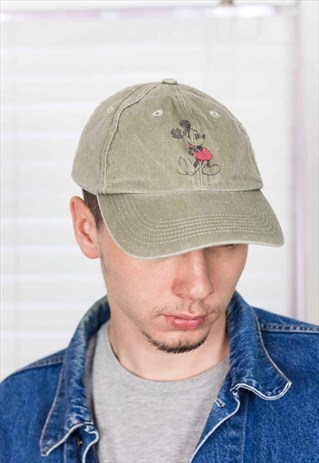 VINTAGE DISNEY MICKEY MOUSE CAP LOGO 90S ONE SIZE 2.6