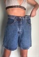 VINTAGE BLUE DENIM SHORTS