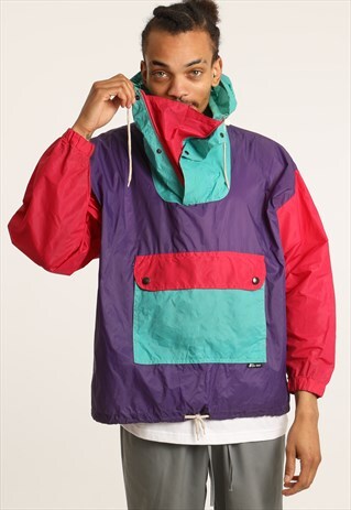 VINTAGE K WAY LIGHTWEIGHT PULLOVER JACKET