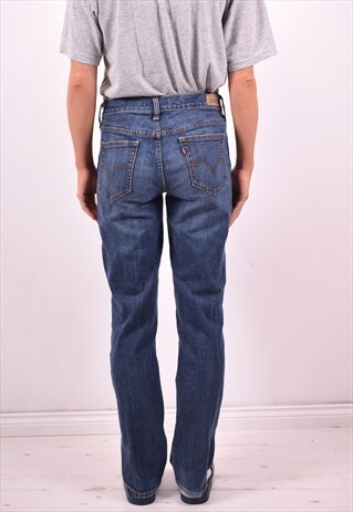 LEVI'S 505 WOMENS VINTAGE JEANS W30 L30 BLUE 90'S