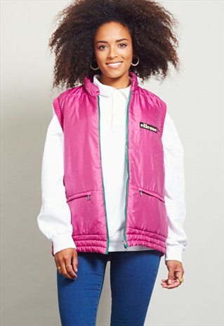 80'S VINTAGE REVERSIBLE PUFFER ELLESSE VEST
