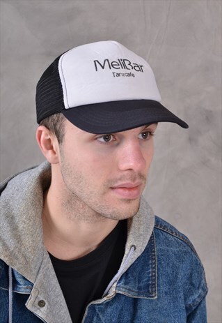 Vintage Baseball Cap in White / Black | Electric Avenue | ASOS Marketplace