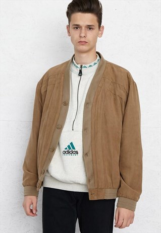 VINTAGE BROWN BENTONVILLE BOMBER JACKET