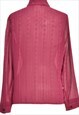 VINTAGE MAGENTA TRADITIONS LONG-SLEEVE SHIRT - M
