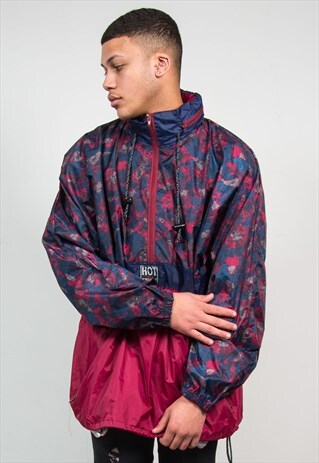 90'S CAGOULE JACKET FESTIVAL PATTERNED