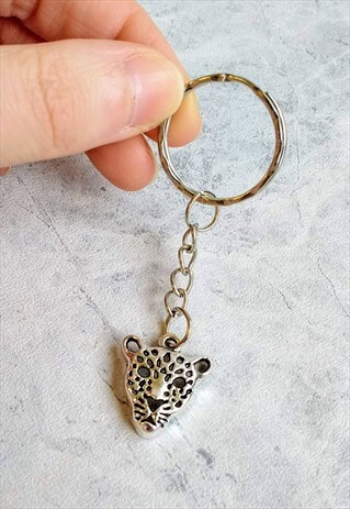 LEOPARD HEAD KEYRING