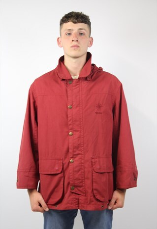VINTAGE RED PARKER JACKET
