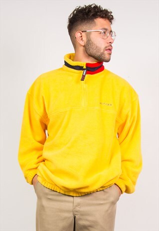 VINTAGE TOMMY HILFIGER 1/4 ZIP FLEECE JACKET