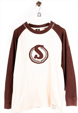 Vintage  bulletin  Sweatshirt S Stick Beige/Brown